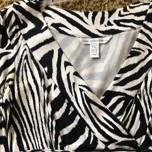 Vintage DVF Zebra Dress w/flaws Size 4